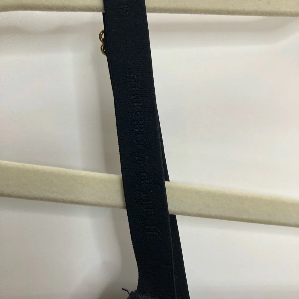 Juicy Couture black padded cup bra